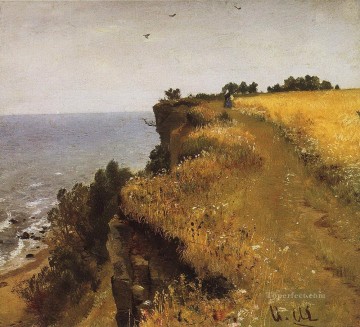 En la orilla del golfo de Finlandia Udrias cerca de Narva 1888 paisaje clásico Ivan Ivanovich Pinturas al óleo